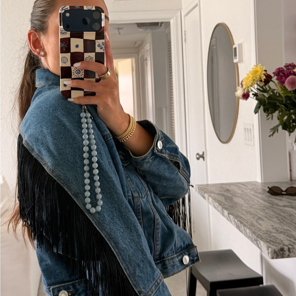 Jean Jacket with Fringe